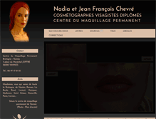 Tablet Screenshot of maquillage-permanent-vannes.com